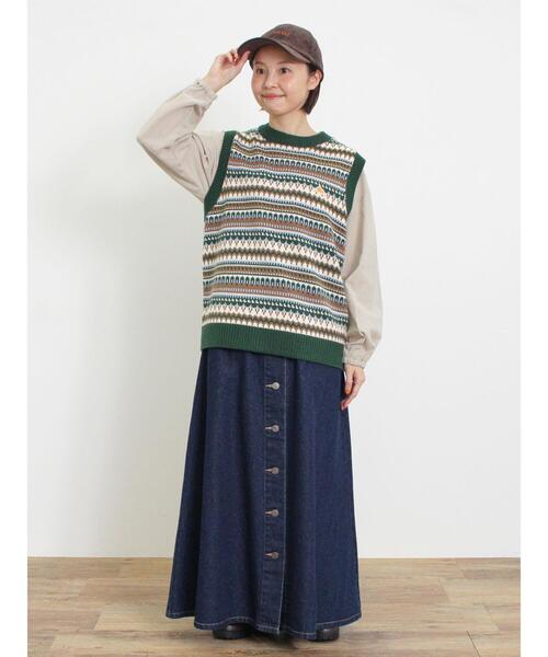 KELTY（ケルティ）の「【KELTY×Samansa Mos2】ジャカードニットベスト（ベスト・レディース・グリーン/ベージュ/ブラック・F）」の16枚目の写真