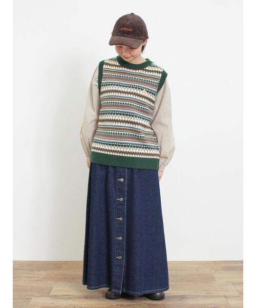 KELTY（ケルティ）の「【KELTY×Samansa Mos2】ジャカードニットベスト（ベスト・レディース・グリーン/ベージュ/ブラック・F）」の17枚目の写真