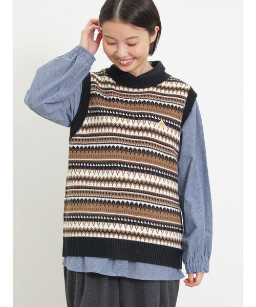 KELTY（ケルティ）の「【KELTY×Samansa Mos2】ジャカードニットベスト（ベスト・レディース・グリーン/ベージュ/ブラック・F）」の18枚目の写真
