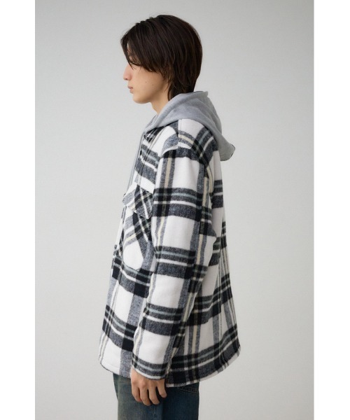 AZUL by moussy(アズールバイマウジー)の「中綿キルトCPOジャケット(ブルゾン・メンズ・ブラウン系その他/ブルー系その他/ブラック系その他・FREE)」の8枚目の写真