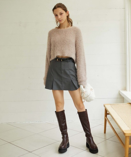 archives（アルシーヴ）の「ファーキルトバニティバッグ（ショルダーバッグ・レディース・ベージュ/オフホワイト・FREE）」の9枚目の写真