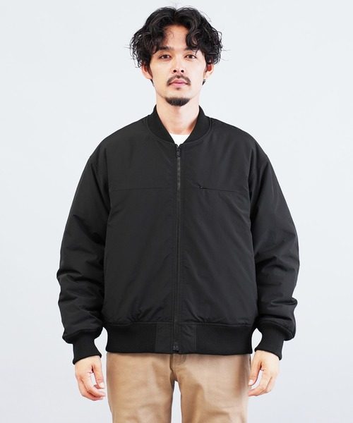 jiggys shop(ジギーズショップ)の「中綿MA-1パデッドジャケットブルゾン(MA-1・メンズ・ブラック・MEDIUM/LARGE/X-LARGE)」の3枚目の写真