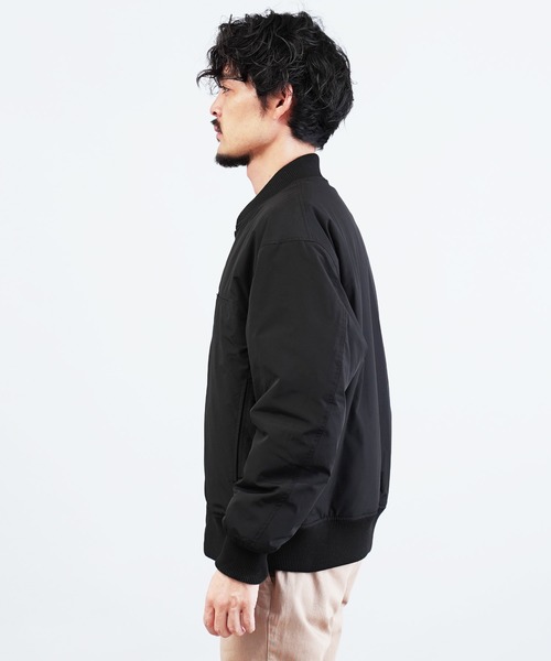 jiggys shop(ジギーズショップ)の「中綿MA-1パデッドジャケットブルゾン(MA-1・メンズ・ブラック・MEDIUM/LARGE/X-LARGE)」の4枚目の写真