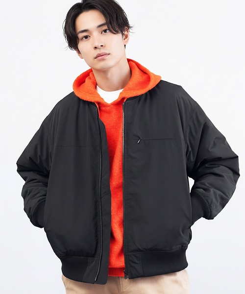 jiggys shop(ジギーズショップ)の「中綿MA-1パデッドジャケットブルゾン(MA-1・メンズ・ブラック・MEDIUM/LARGE/X-LARGE)」の21枚目の写真