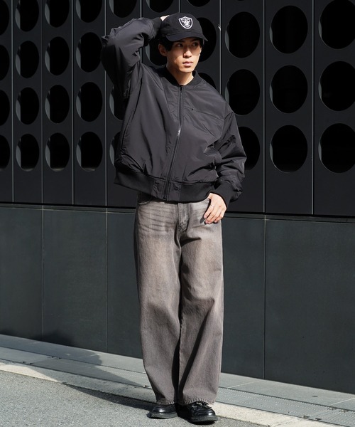 jiggys shop(ジギーズショップ)の「中綿MA-1パデッドジャケットブルゾン(MA-1・メンズ・ブラック・MEDIUM/LARGE/X-LARGE)」の14枚目の写真