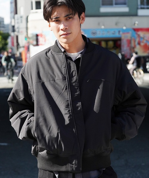 jiggys shop(ジギーズショップ)の「中綿MA-1パデッドジャケットブルゾン(MA-1・メンズ・ブラック・MEDIUM/LARGE/X-LARGE)」の16枚目の写真