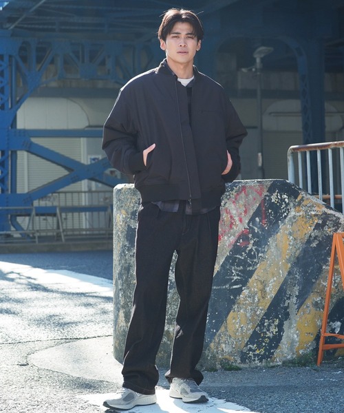 jiggys shop(ジギーズショップ)の「中綿MA-1パデッドジャケットブルゾン(MA-1・メンズ・ブラック・MEDIUM/LARGE/X-LARGE)」の17枚目の写真