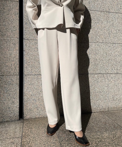 kaene（カエン）の「kaene(カエン) ハイストレッチパンツ/008222/フォーマル/セレモニー/セットアップ/卒入式（その他パンツ・レディース・ライトベージュ/ブラック・36/38）」の22枚目の写真