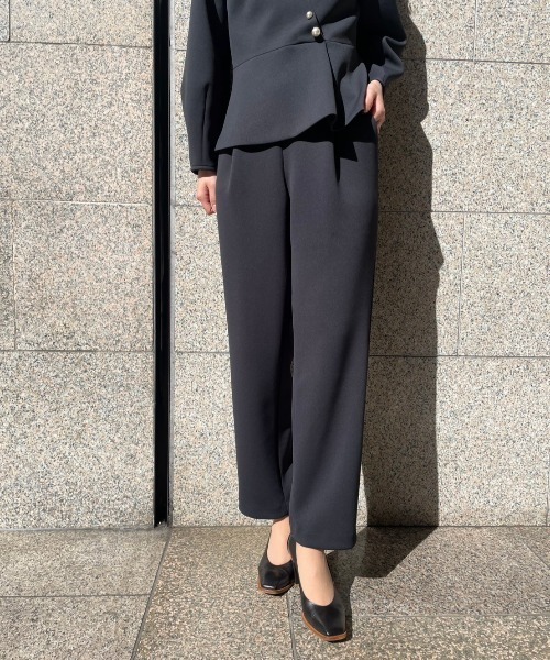 kaene（カエン）の「kaene(カエン) ハイストレッチパンツ/008222/フォーマル/セレモニー/セットアップ/卒入式（その他パンツ・レディース・ライトベージュ/ブラック・36/38）」の17枚目の写真