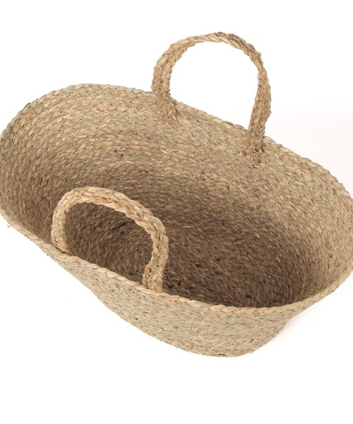 studio CLIP（スタディオクリップ）の「シーグラスラウンド持ち手付きバスケットM（収納グッズ・レディース・その他1・FREE）」の9枚目の写真