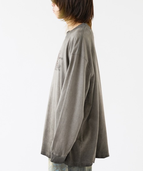 Theater code(シアターコード)の「Vintage Like Gradation L/S Tee / ヴィンテージ風グラデーションカットソー(Tシャツ/カットソー・メンズ・グレー・2/3)」の10枚目の写真