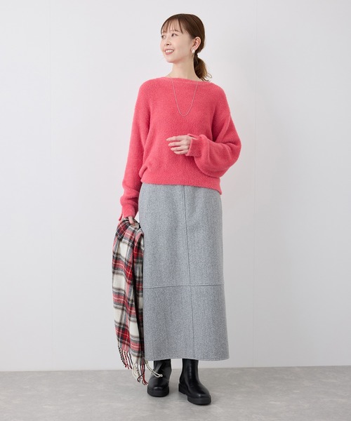 ROPE' PICNIC（ロペピクニック）の「fluffy knitフラッフィーニット/ふわふわMIXフェザーニットプルオーバー/洗濯機OK（ニット/セーター・レディース・ブルー/ピンク系その他/ライトグレー/ピンク/キナリ/ピンク系その他2・38）」の14枚目の写真