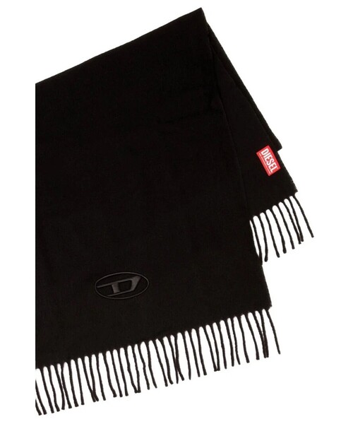 DIESEL(ディーゼル)の「メンズ ストール S-IMON-D(ストール/ショール・メンズ・グレー/ピンク/ブラック・UNI)」の4枚目の写真