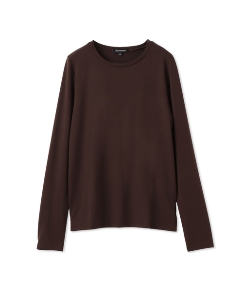 LAUTREAMONT(ロートレアモン)の「【WEB限定】吸湿発熱 なめらかインナー≪洗える≫(Tシャツ/カットソー・レディース・チャコールグレー/ブラック/ベージュ/ブラウン/オフホワイト・9号/11号)」の4枚目の写真