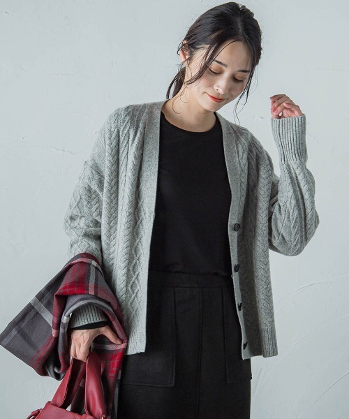 LAUTREAMONT(ロートレアモン)の「【WEB限定】吸湿発熱 なめらかインナー≪洗える≫(Tシャツ/カットソー・レディース・チャコールグレー/ブラック/ベージュ/ブラウン/オフホワイト・9号/11号)」の11枚目の写真