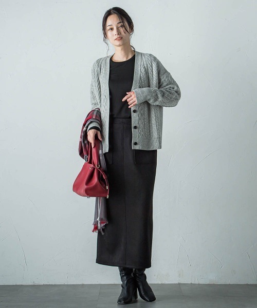 LAUTREAMONT(ロートレアモン)の「【WEB限定】吸湿発熱 なめらかインナー≪洗える≫(Tシャツ/カットソー・レディース・チャコールグレー/ブラック/ベージュ/ブラウン/オフホワイト・9号/11号)」の16枚目の写真