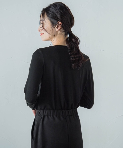LAUTREAMONT(ロートレアモン)の「【WEB限定】吸湿発熱 なめらかインナー≪洗える≫(Tシャツ/カットソー・レディース・チャコールグレー/ブラック/ベージュ/ブラウン/オフホワイト・9号/11号)」の10枚目の写真