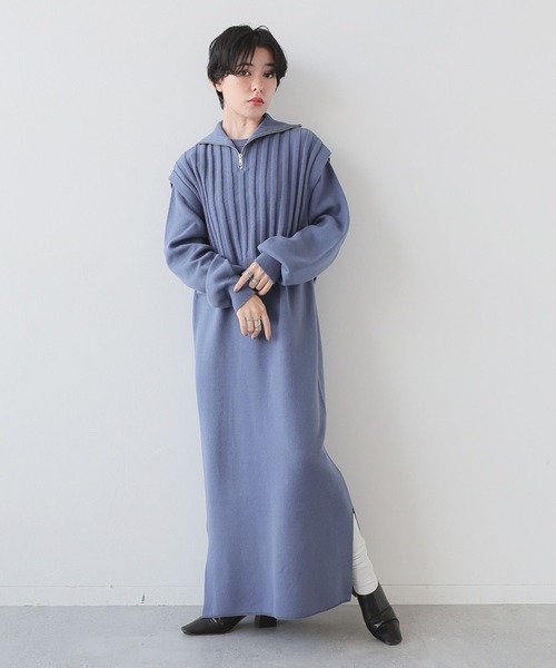 RAGEBLUE(レイジブルー)の「マルチWAY/ZIPニットベストセットワンピース(ワンピース・レディース・ブラック/グレー/ブルー・FREE)」の21枚目の写真