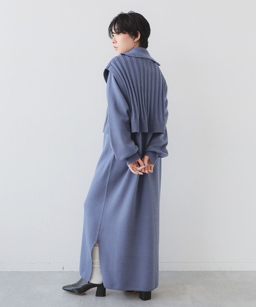 RAGEBLUE(レイジブルー)の「マルチWAY/ZIPニットベストセットワンピース(ワンピース・レディース・ブラック/グレー/ブルー・FREE)」の22枚目の写真