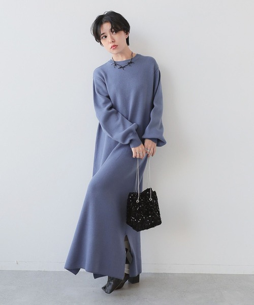 爆売り！ セール】マルチWAY/ZIPニットベストセットワンピース チーク