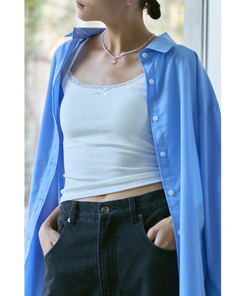 un/neu（アンノイ）の「レースラインカップ付きキャミ（キャミソール・レディース・グレー系その他/ブラック/ホワイト系その他/ホワイト・FREE）」の17枚目の写真