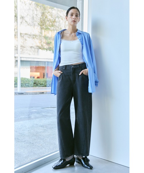 un/neu（アンノイ）の「レースラインカップ付きキャミ（キャミソール・レディース・グレー系その他/ブラック/ホワイト系その他/ホワイト・FREE）」の22枚目の写真