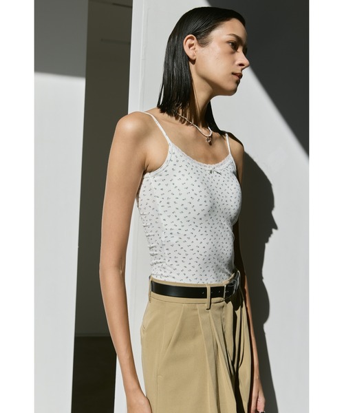 un/neu（アンノイ）の「レースラインカップ付きキャミ（キャミソール・レディース・グレー系その他/ブラック/ホワイト系その他/ホワイト・FREE）」の6枚目の写真