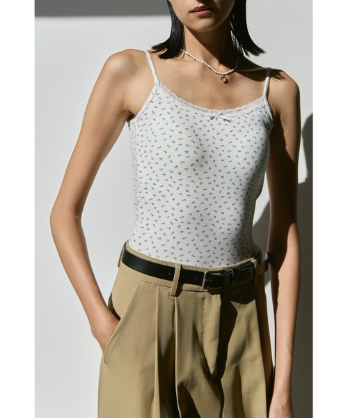 un/neu（アンノイ）の「レースラインカップ付きキャミ（キャミソール・レディース・グレー系その他/ブラック/ホワイト系その他/ホワイト・FREE）」の10枚目の写真