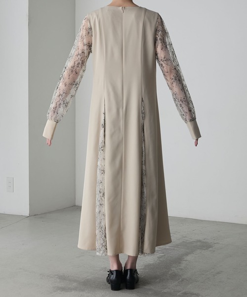 forksy.】【オケージョン対応】異素材ドッキング レース切り替え