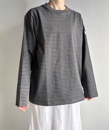 COMMON WARE（コモンウェアー）の「ST:MONTKEMMEL モンケメル BLIND BORDER L/S TEE ボーダーロングスリーブTシャツ（Tシャツ/カットソー）」