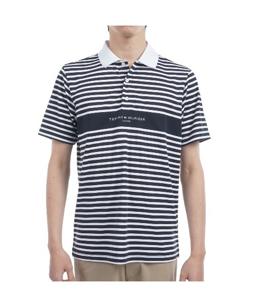 TOMMY HILFIGER GOLF（トミー ヒルフィガー ゴルフ）の「ｴｯｾﾝｼｬﾙ 半袖ﾎﾟﾛｼｬﾂ（ポロシャツ・メンズ・ホワイト/レッド/ネイビー/イエロー/ブラック/マルチ/グリーン・LL/M/L/3L）」の7枚目の写真