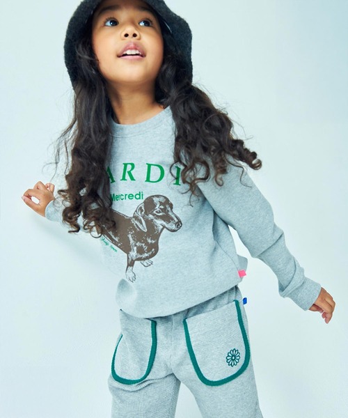 Mardi Mercredi（マルディメクルディ）の「KIDS SWEATSHIRT DDANJI（スウェット・キッズ・グレー・100cm/110cm/120cm/130cm）」の6枚目の写真