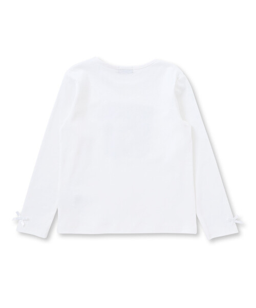 BeBe（ベベ）の「アイリス切手プリント長袖Tシャツ(90~150cm)（Tシャツ/カットソー・キッズ・ホワイト/ブルー・130cm/100cm/140cm/90cm/110cm/120cm/150cm）」の8枚目の写真