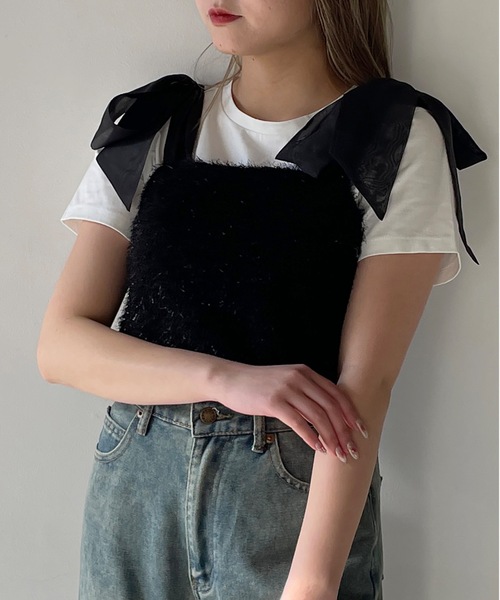 one way（ワンウェイ）の「フェザービスチェ（その他トップス・レディース・ブラック/グレー/ホワイト・FREE）」の15枚目の写真