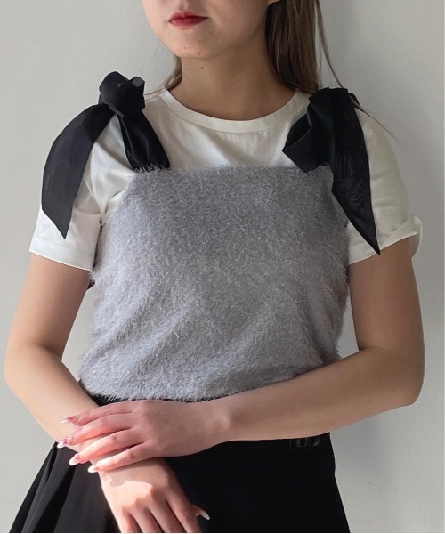 one way（ワンウェイ）の「フェザービスチェ（その他トップス・レディース・ブラック/グレー/ホワイト・FREE）」の7枚目の写真
