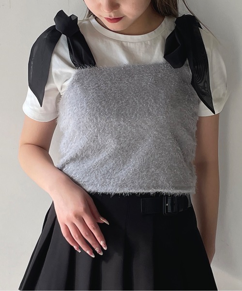 one way（ワンウェイ）の「フェザービスチェ（その他トップス・レディース・ブラック/グレー/ホワイト・FREE）」の8枚目の写真