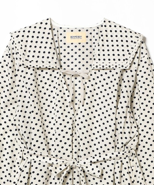 BEAMS BOY(ビームスボーイ)の「ドット セーラー カラー ワンピース(ワンピース・レディース・ネイビー/オフホワイト・ONE SIZE)」の19枚目の写真