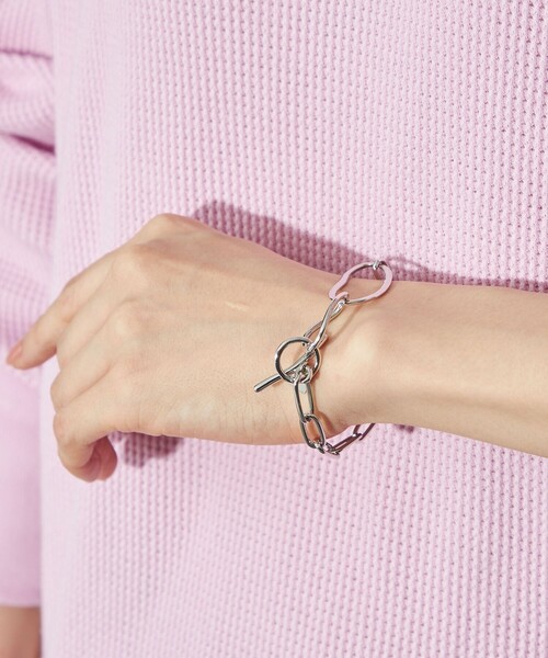 CITEN(シテン)の「<CITEN>ニュアンスチェーンマンテルブレスレット(ブレスレット・レディース・シルバー/ゴールド・FREE)」の2枚目の写真