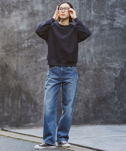 Levi's(リーバイス)の「Levi's/リーバイス HERITAGE クルーネックスウェットシャツ(スウェット・レディース・ブラック・L/M/S)」の3枚目の写真