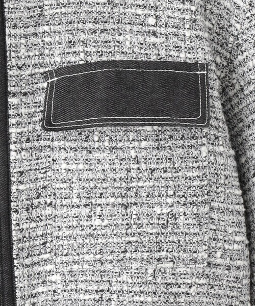 LOVELESS(ラブレス)の「クロップドツイードブルゾン(ブルゾン・レディース・ブラック・36)」の9枚目の写真