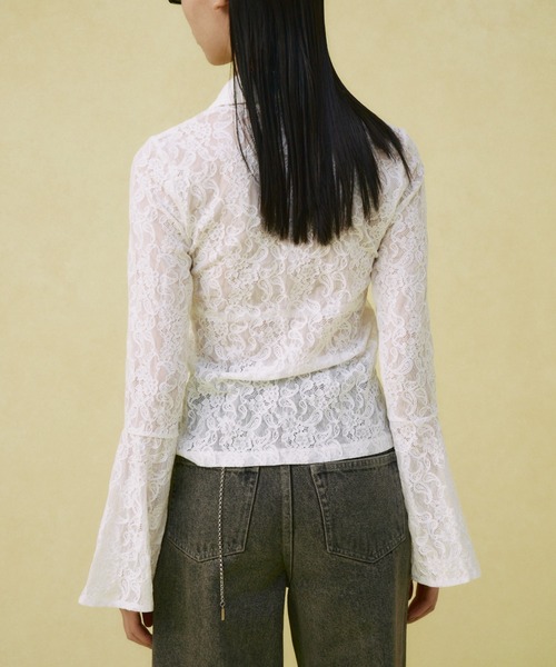 FLOW LACE SHIRT/フローレースシャツ（シャツ/ブラウス）｜JOSE MOON  