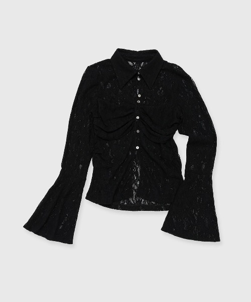 FLOW LACE SHIRT/フローレースシャツ（シャツ/ブラウス）｜JOSE MOON  