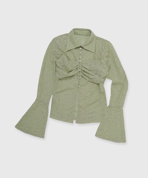 FLOW LACE SHIRT/フローレースシャツ（シャツ/ブラウス）｜JOSE MOON  