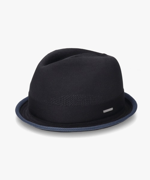 OVERRIDE(オーバーライド)の「OVERRIDE REP KNIT FEDORA / オーバーライド(ハット・メンズ・ブラック/グレー/ネイビー・58cm/61cm)」の4枚目の写真