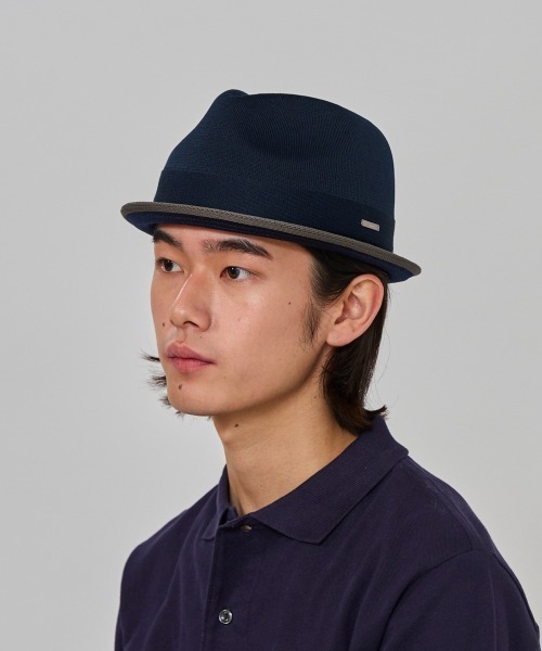OVERRIDE(オーバーライド)の「OVERRIDE REP KNIT FEDORA / オーバーライド(ハット・メンズ・ブラック/グレー/ネイビー・58cm/61cm)」の10枚目の写真