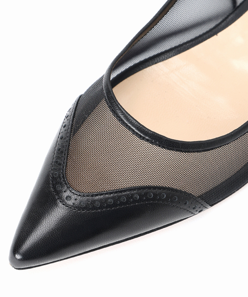 セール】NEBULONI E.（ネブローニ） TULE FLAT SHOES ブラック