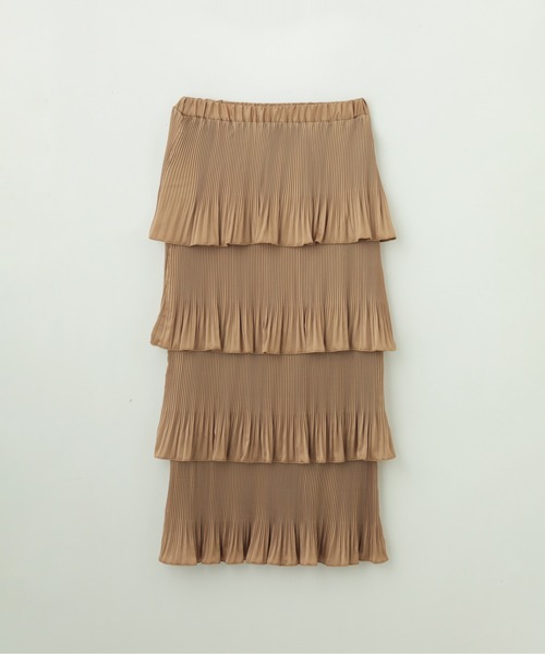 ROSE BUD(ローズバッド)の「ティアードスカート(スカート・レディース・ブラック/ベージュ/パープル/カーキ・ONE SIZE)」の18枚目の写真