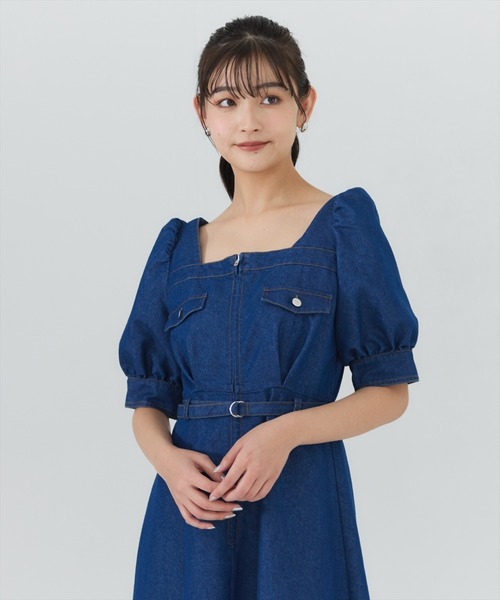 REDYAZEL（レディアゼル）の「フロントジップスクエアネック