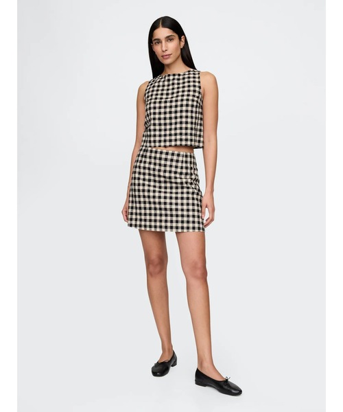 セール】リネンブレンド ミニスコート（スカート）｜GAP（ギャップ）の