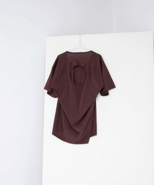 LAATO(ラート)の「circle knit tee(Tシャツ/カットソー・レディース・オフホワイト/ブラック/ブラウン・FREE)」の1枚目の写真